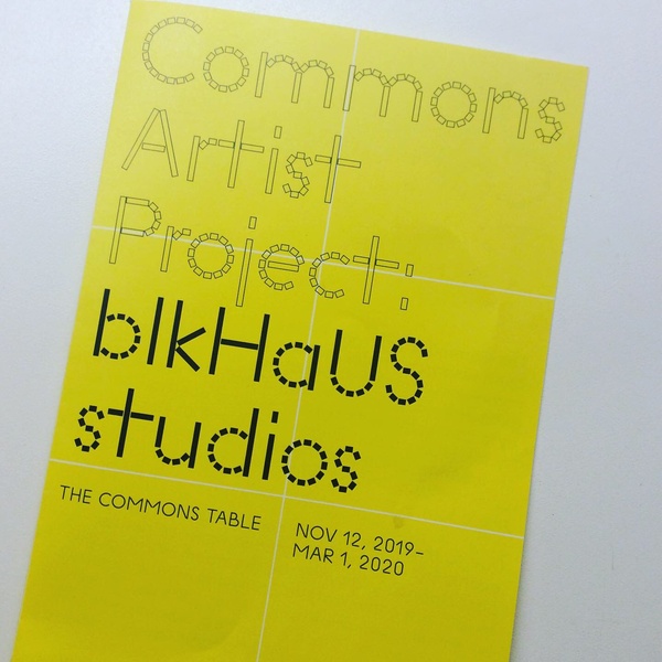  blkHaUS MCA Commons Artist project, 2019 