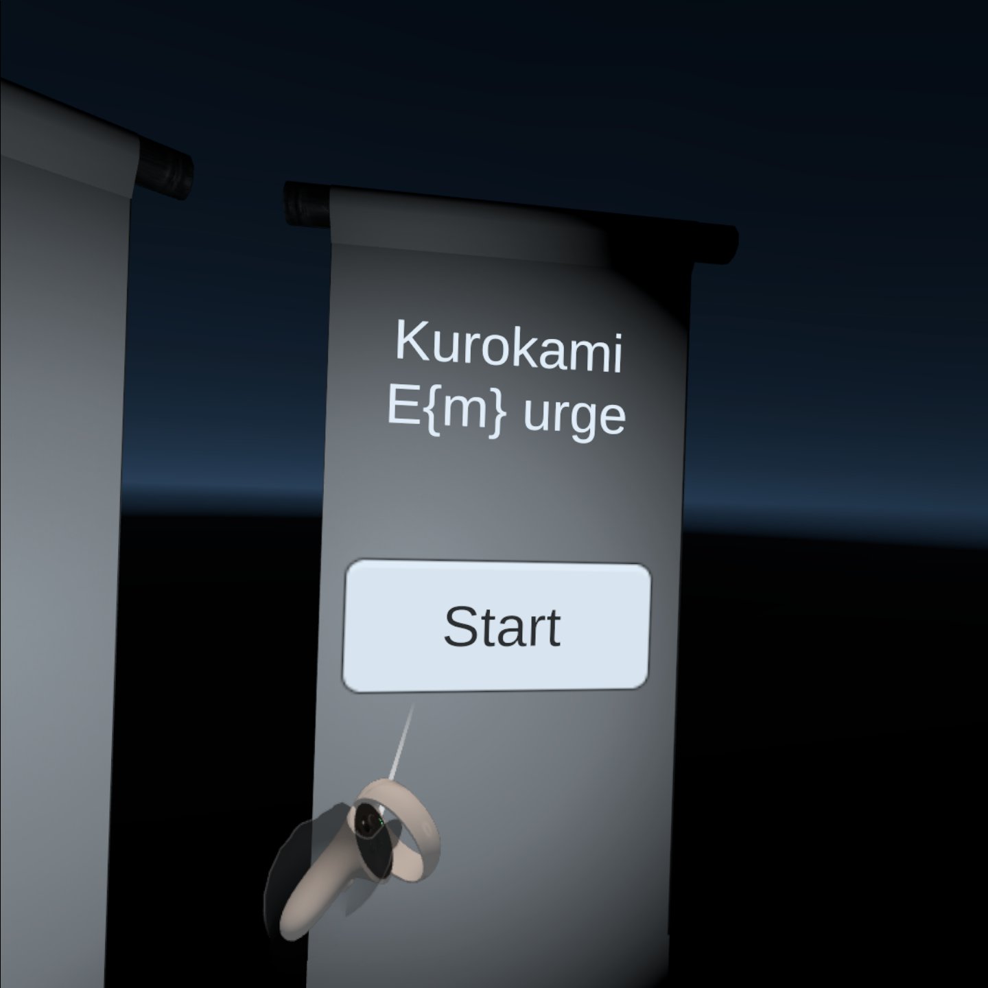  Screenshot of the "Annex" in the VR incarnation of the Kurokami Concept 